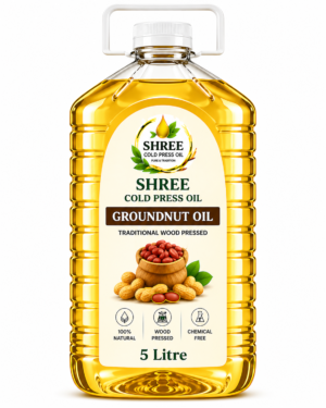 shree cold pressed groundnut oil (5 litre)