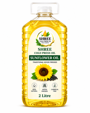 shree cold pressed sunflower oil (2 litre)